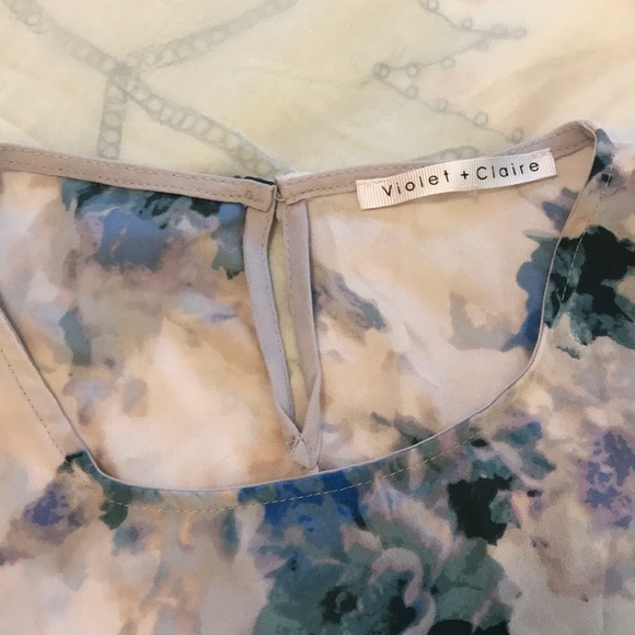 Violet Watercolor Top